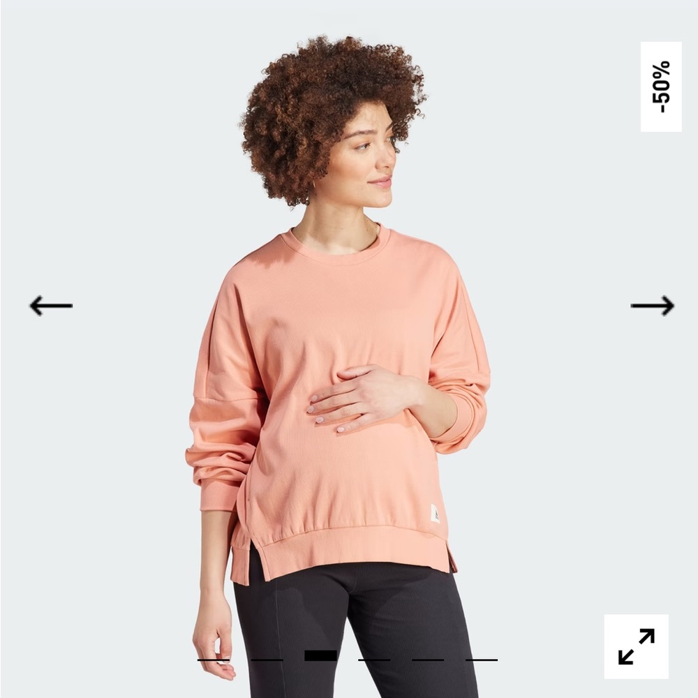Adidas maternity and nursing sweatshirt sz small